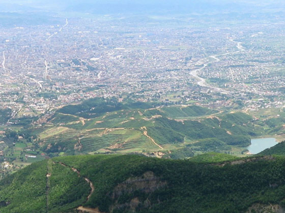 view on Tirana