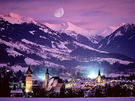 View on Kitzbuehl in the Winter