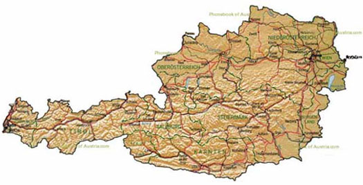 enlarge the map of Austria