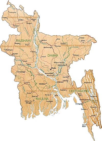 map of Bangladesh