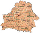 map of Belarus