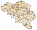 map of Belgium