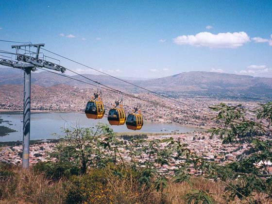 view on Cochabamba, Bolivia