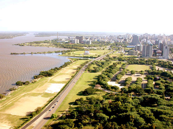 view on Porto Alegre (picture by Christine Rochol)