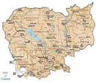 map of Cambodia