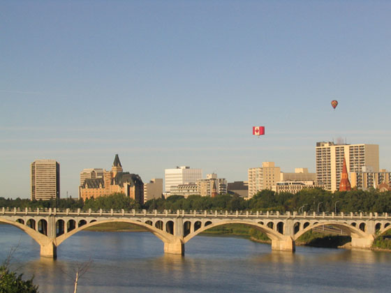 view on Saskatoonand University Bridge