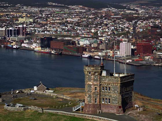St Johns harbour and Cabot Tower