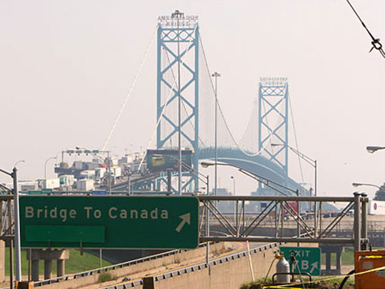 to the Ambassador Bridge