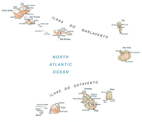 map of Cape Verde