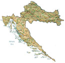 map of Croatia