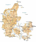 map of Denmark