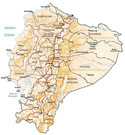 map of Ecuador