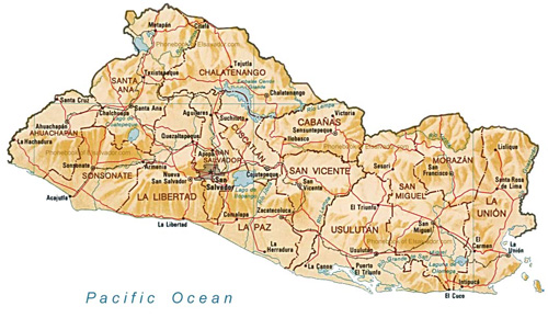 Map of El Salvador