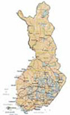 map of Finland