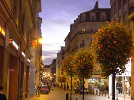 Street in the center of Nantes
