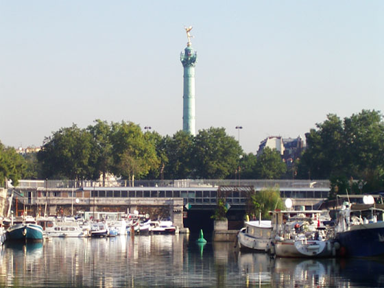 Place de la Bastille vue from the Arsenal