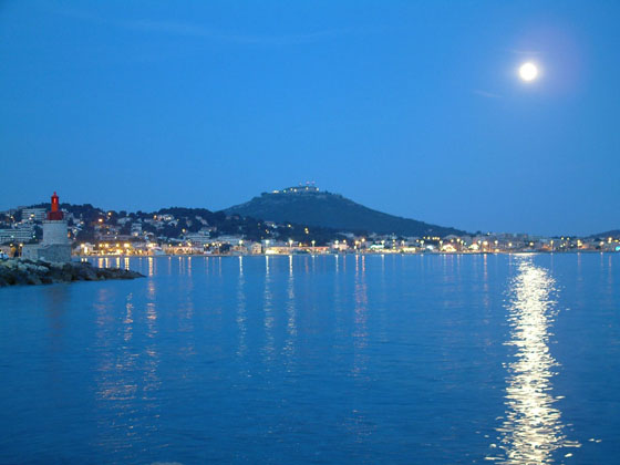 View on Toulon at Night