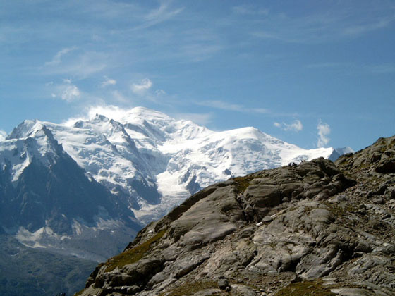 Mount Blanc in the Summer