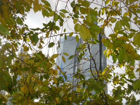 Deustche Bank Towers seen from Taunusanlage