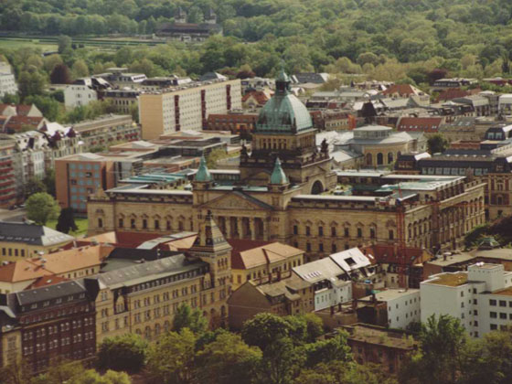 view on Leipzig from the tower