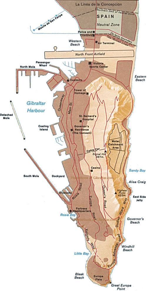 map of Gibraltar