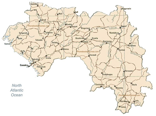 map of Guinea