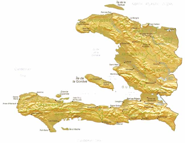 map of Haiti