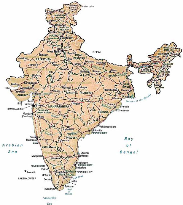 map of India
