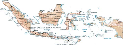 map of Indonesia
