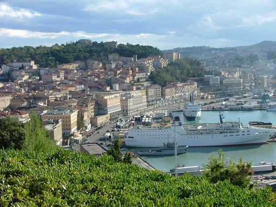 View on Ancona Port