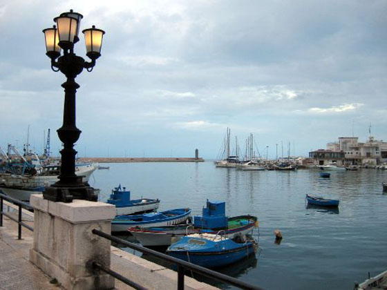 Bari, view from the old Town Ocean Front