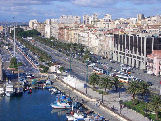 View on Cagliari