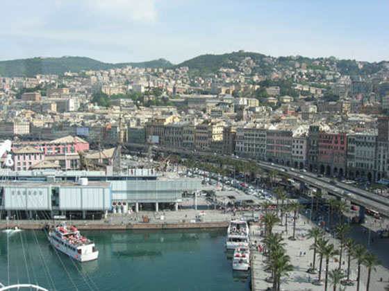 View on the Genoa Seafront