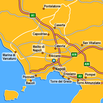 Naples+italy+city+map
