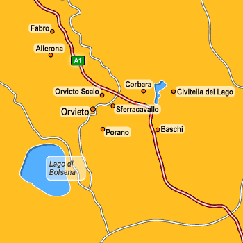 Hotels around Orvieto