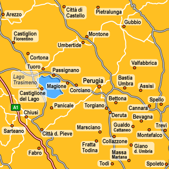 Map Of Perugia Italy. Hotels around Perugia
