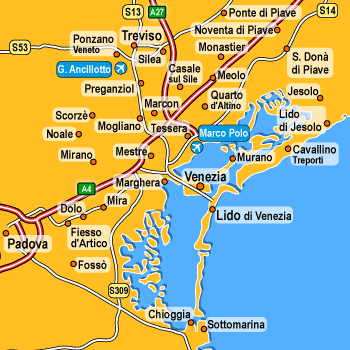 Venice+italy+city+map