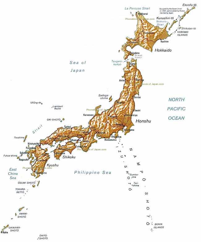 map of Japan
