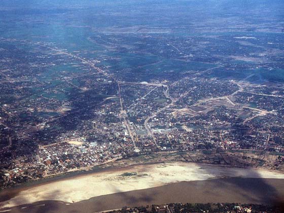 view onVientiane from the Sky