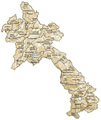 map of Laos