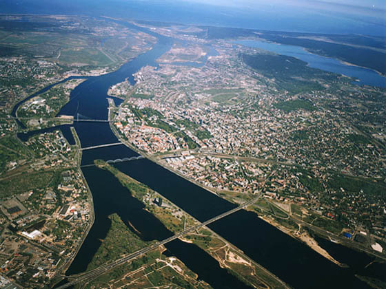 Aereal view on Riga