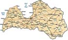 map of Latvia