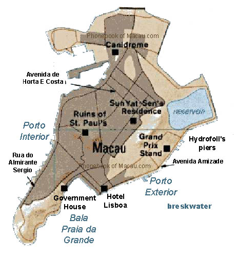 map of Macau