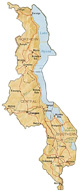 map of Malawi