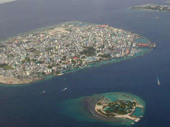city of Male, capital of the Madives