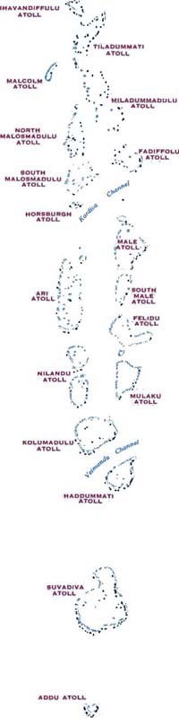 map of Maldives