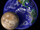 graphic comparison Earth to Moon