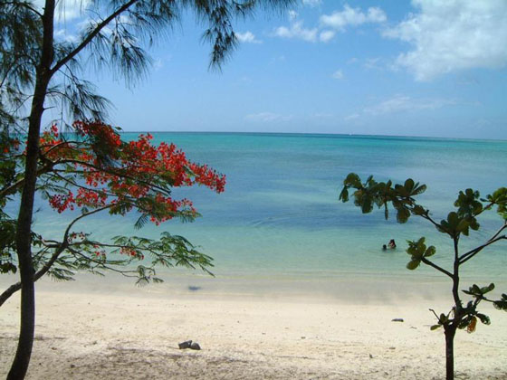 Beach in Trou aux Biches