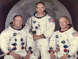 Neil Armstron, Mike Collins, Buzz Aldrin
