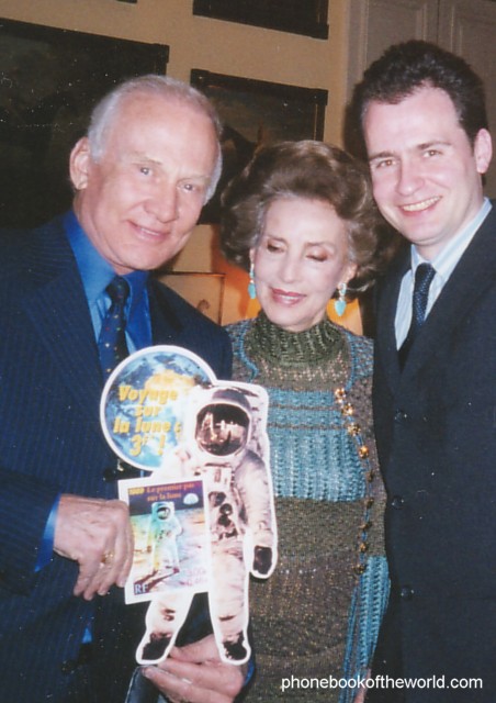 Buzz Aldrin, Buzz Aldrin again, Aimee de Heeren and  Ben Solms
